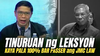 HARAPANG TINURUAN ng LEKSYON ni Atty TORREON KAYA PALA 100 BAR PASSER ang JMC COLLEGE of LAW [upl. by Jdavie559]