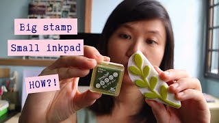 Big stamp  small ink pad  how to make your ink pads work for you ✱ ParadeMade [upl. by Oicor876]