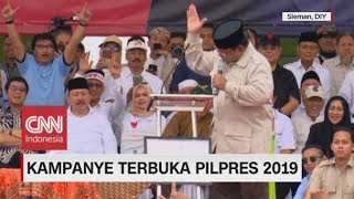 Detikdetik Prabowo Gebrak Meja Saat Kampanye Terbuka [upl. by Anialad]