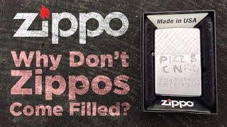 Zippo  Why Dont Zippos Come With Fluid [upl. by Pogue]