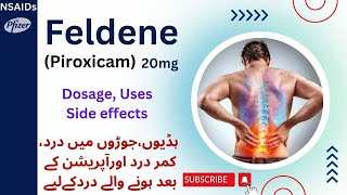 Feldene tablet  Piroxicam  Drug class  Composition  Dosage  Uses  Side effects in Urdu [upl. by Imoen]