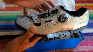 Shimano RX8 SPD Gravel shoes closer look [upl. by Nnylylloh]