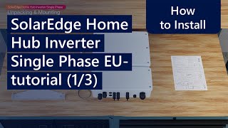 SolarEdge Home Hub Inverter Single Phase for Europe tutorial 13  International [upl. by Nelrac507]