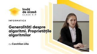 Informatica cl VIII quotGeneralități despre algoritmi Proprietățile algoritmilorquot [upl. by Etnoel]