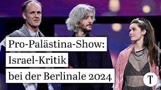 ProPalästinaShow IsraelKritik bei der Berlinale 2024 [upl. by Ahcsim]