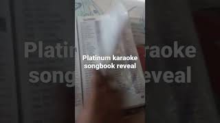 songbook on platinum karaoke [upl. by Horsey]