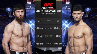 Magomed Ankalaev vs Johnny Walker 2 Full Fight  Fight Night [upl. by Anicart916]