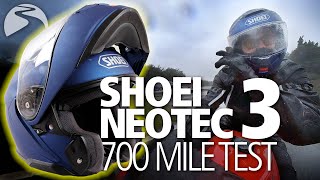 Shoei Neotec 3 review ALL WEATHER road test [upl. by Schweitzer]