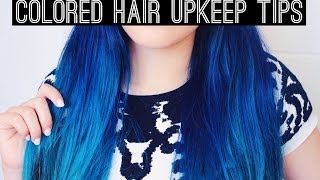 Colored Hair Upkeep Tips [upl. by Lilah]