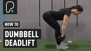 COMPOUND EXERCISES  How to do a Dumbbell Deadlift [upl. by Elery]