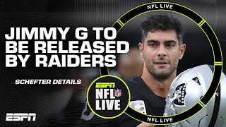 Jimmy Garoppolo to be RELEASED by the Raiders 👀 Adam Schefter details  NFL Live [upl. by Hannavas538]