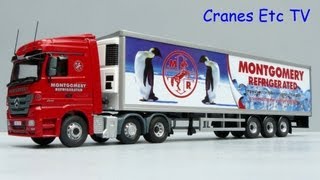 Corgi MercedesBenz Actros Refrigerated Trailer Montgomery by Cranes Etc TV [upl. by Eulalie]