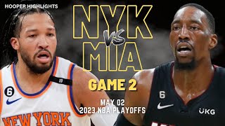 New York Knicks vs Miami Heat Full Game 2 Highlights  May 2  2023 NBA Playoffs [upl. by Niotna]