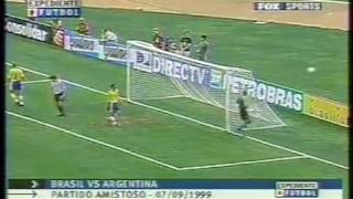 Brasil vs Argentina amistoso 1999 [upl. by Gainor]