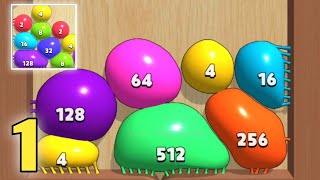 Blob Merge 3d  Gameplay Walkthrough Part 1  All Max levels 115 Android iOS [upl. by Cargian]