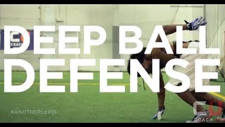 Football Tips Defensive Back How To Defend The Deep Ball [upl. by Florella302]