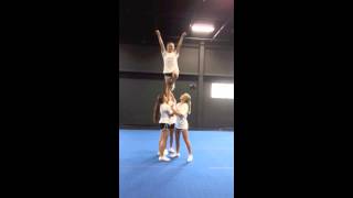 Elite Cheerleading Stunt Progression Prep Lib Drill [upl. by Yelbmik]