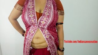 New Style Saree WearingSaree Wear For PartyIndian Saree Creation [upl. by Moonier]