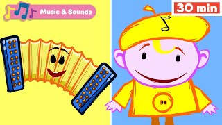 The Notekins  Learn Musical Instruments for Kids  Early Learning Videos with Music for Babies [upl. by Schinica364]