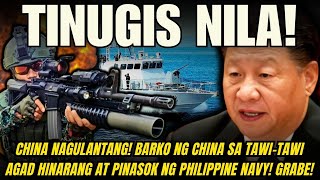 CHINA NAGULANTANG BARKO NG CHINA SA TAWITAWI AGAD HINARANG AT PINASOK NG PHILIPPINE NAVY GRABE [upl. by Ativet]