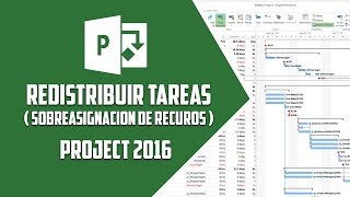 Project 2016 – Redistribuir tareas sobreasignación de recursos  Video 15 [upl. by Normandy]