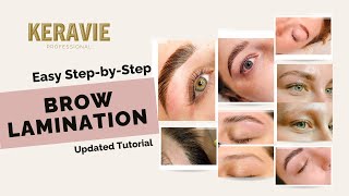 StepbyStep Easy Brow Lamination Tutorial  Updated [upl. by Daniel]