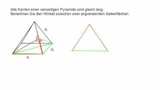 Stereometrie 89c Winkel im Raum [upl. by Annaiuq728]