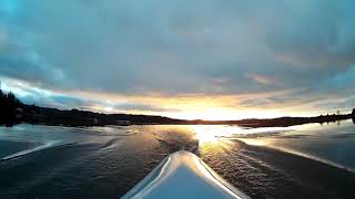 Sunset on the Willapa  indoor rowing scenery [upl. by Cristi]