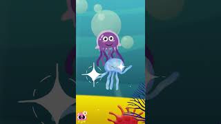 Wibble Wobble Jellyfish song 🪼shorts jellyfish kidssong [upl. by Ativ]