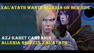 Alleria Rejects Xalatath Offer Cinematic  Alleria Tells Anduin She Wanted to Join The Void WoW War [upl. by Ebbie212]