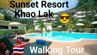 Khao Lak Sunset Resort walking tour beach walk from Khao Lak Bayfront Resort [upl. by Aiello156]