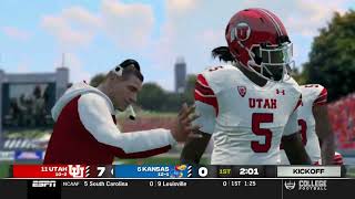 11 Utah vs 6 Kansas CFP 2024 College Football Revamped [upl. by Jovita991]