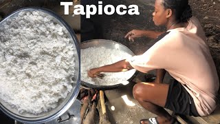 How to make tapioca from scratch  TAPIOCA PEARLSFLAKES [upl. by Lindi]