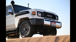 2024 Land Cruiser 76 V8 Diesel Desert Driving in UAE [upl. by Berthold]