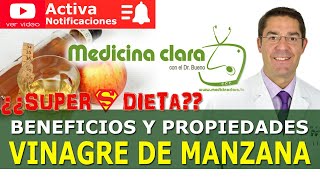 🍏🍎 DIETA del VINAGRE de MANZANA ¿SUPERDIETA ¿Es efectiva  Medicina Clara [upl. by Arlee]