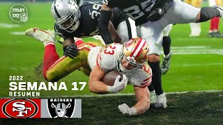 🤯 San Francisco 49ers vs Las Vegas Raiders  Semana 17 NFL 2022  NFL Highlights Resumen en español [upl. by Anay]