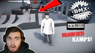 INSANE PIPEWORKS CITY MAP UPDATE FOR BMX STREETS PIPE [upl. by Bitthia805]