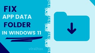 How to Fix Appdata Folder Is Missing in Windows 11  Appdata Folder Missing Windows 11 ✅ [upl. by Ahtrim3]