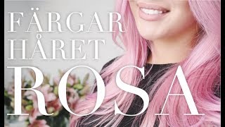 FÄRGAR HÅRET ROSA [upl. by Yanahs]