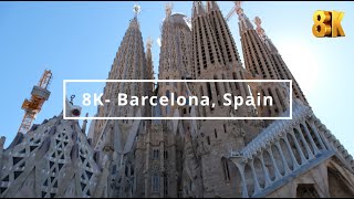 Barcelona Spain  8K [upl. by Lenwood]