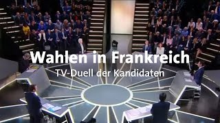 Wahlen in Frankreich Das erste TVDuell [upl. by Enirehtacyram]