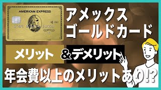 アメックスゴールドカードのメリット＆デメリットを徹底解説！基本情報から審査基準まで紹介 [upl. by Josey]