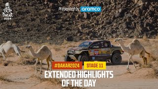 Extended highlights of Stage 11 presented by Aramco  Dakar2024 [upl. by Lleuqram]