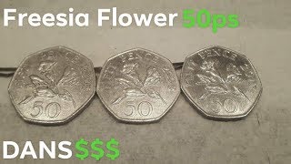 3 FREESIA 50p Coins Bailiwick of Guernsey [upl. by Ahsauqram840]