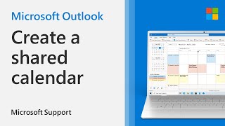 How to create a shared calendar in Outlook  Microsoft [upl. by Aliac]