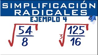 Simplificación de expresiones con radicales  Ejemplo 4 [upl. by Airotciv420]