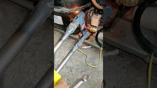 Compressor copper pipe sealing welding process Good tools and machinery make work easy [upl. by Dloniger210]