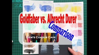 Watercolour Pencil Comparison  Goldfaber amp Albrecht Durer [upl. by Ztnarf]