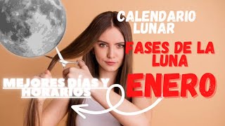 Mejores días para cortar el cabello ENERO calendario lunar corte de pelo y depilación cortedepelo [upl. by Culley]