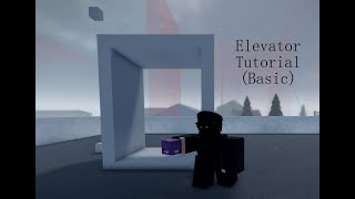 How To Make An Elevator basic  Roblox Town Debug [upl. by Elledoj]